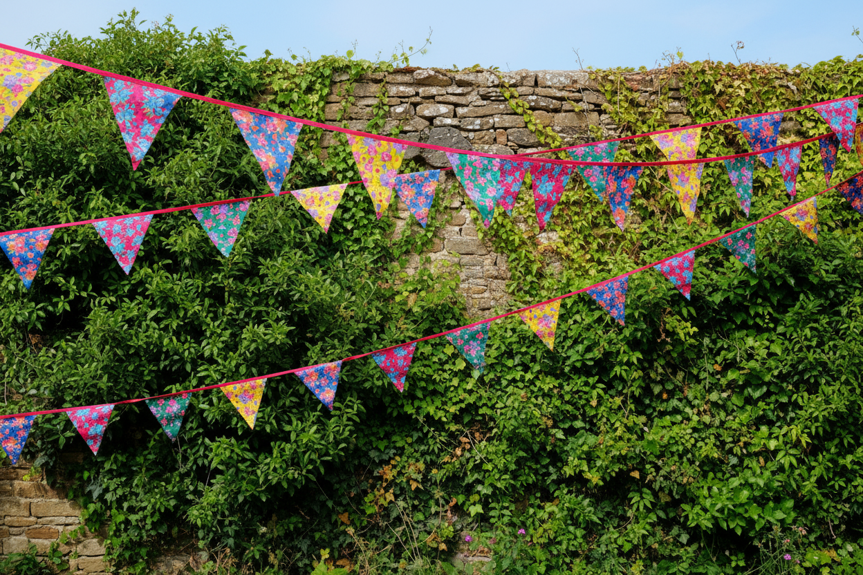 Bright Floral Bunting