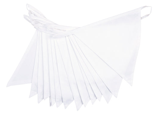 White Wedding Bunting from the Cotton Bunting Company