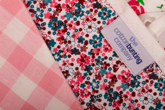 Vintage Floral Bunting Close Up