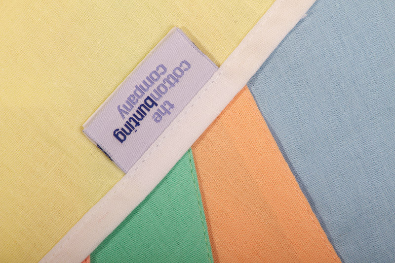 Pastel Shades Bunting Close up