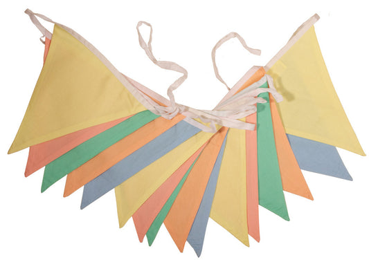 Pastel Shades Bunting from the cotton bunting company