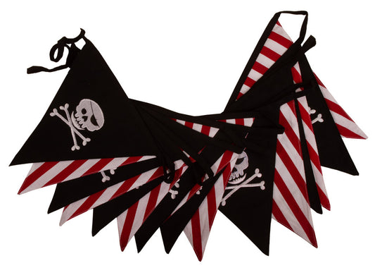Pirate 'Jolly Roger' Skull and Cross Bones Bunting