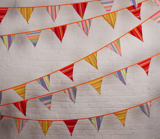 Beach Hut Fabric Bunting
