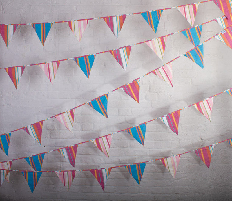 Indian Summer Striped Cotton Bunting