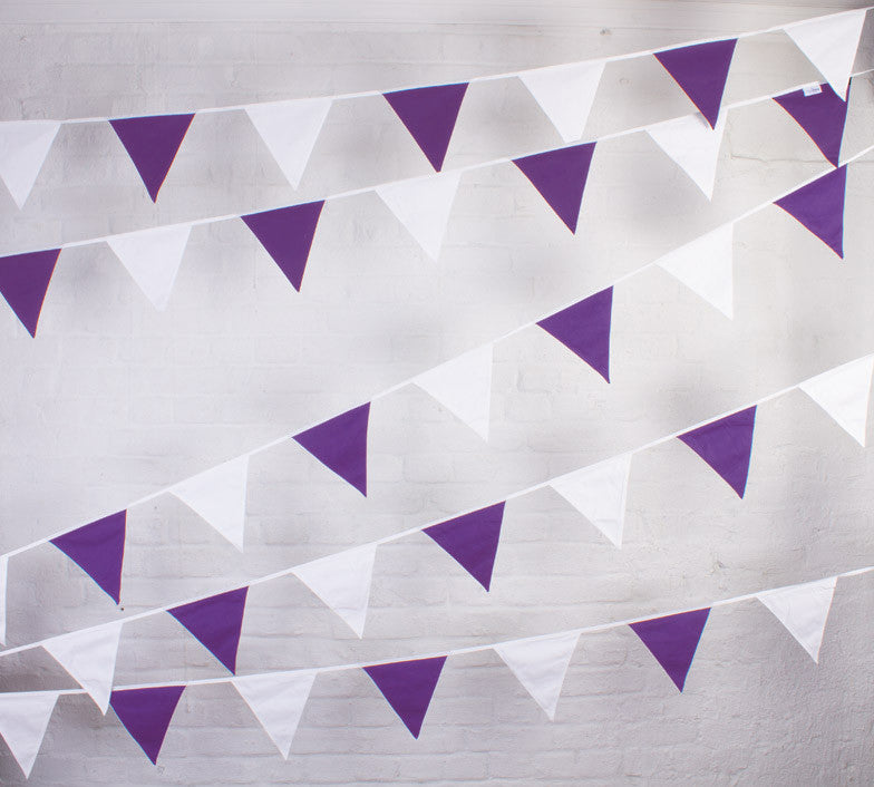 Purple and White Bunting to buy online