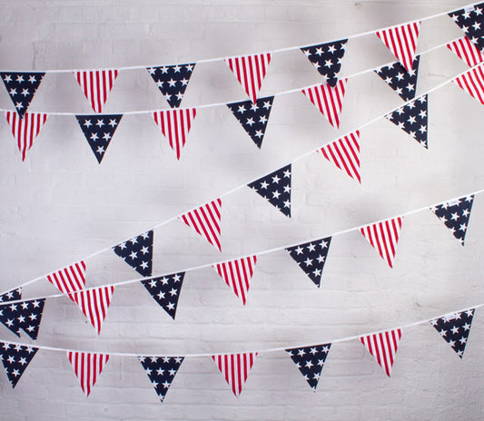American Stars and Stripes independence day USA Bunting Hanging