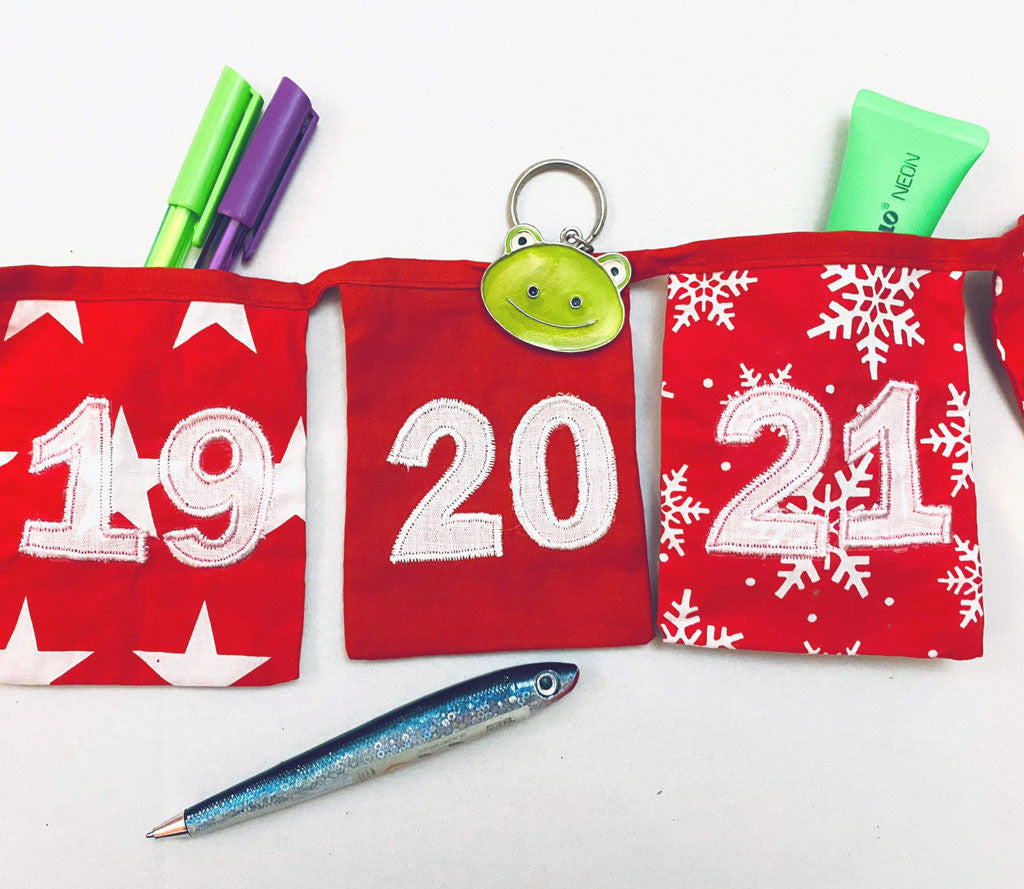 Cotton Fill Your Own Advent Calendar Bunting