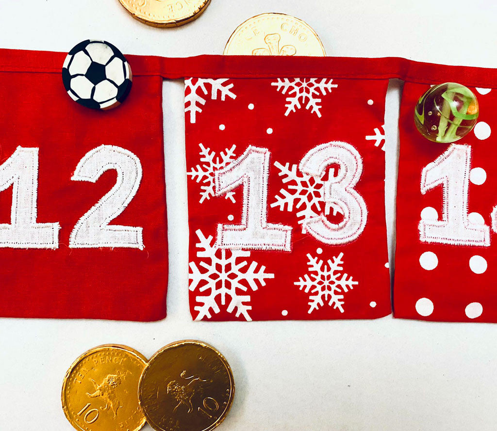 Fill Your Own Advent Calendar Bunting ideas