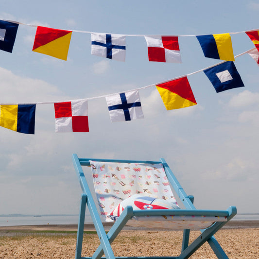 Nautical Bunting with Nautical Flags from the Cotton Bunting Ccompany