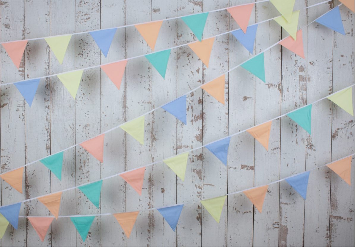 Pastel Shades Bunting