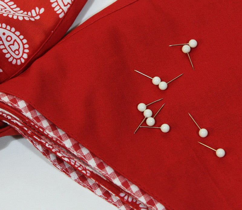 White pins for hanging Cotton Bunting