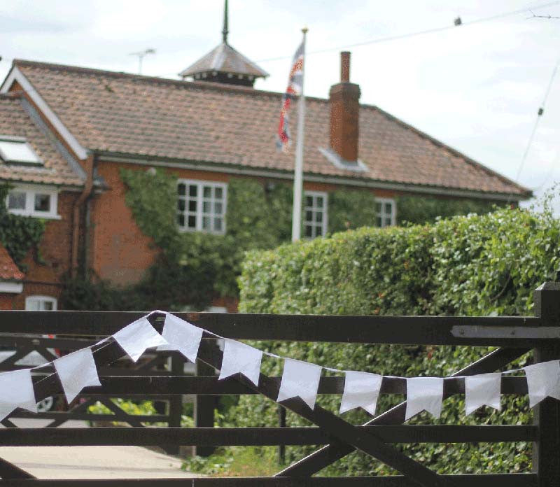 White Swallowtail Fabric Wedding Bunting