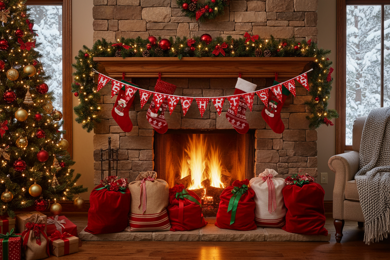 Merry Christmas Bunting