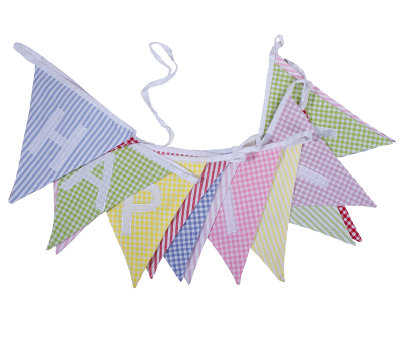 Fabric Happy Birthday Bunting UK