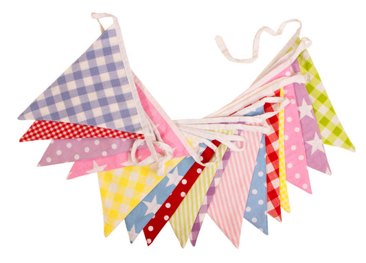 Neapolitan Multi coloured cotton bunting