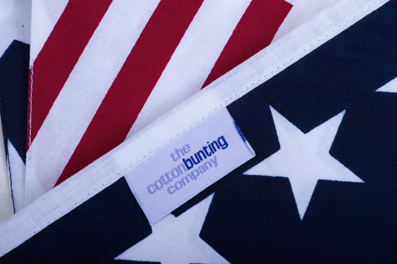 American Stars and Stripes Bunting Close Up