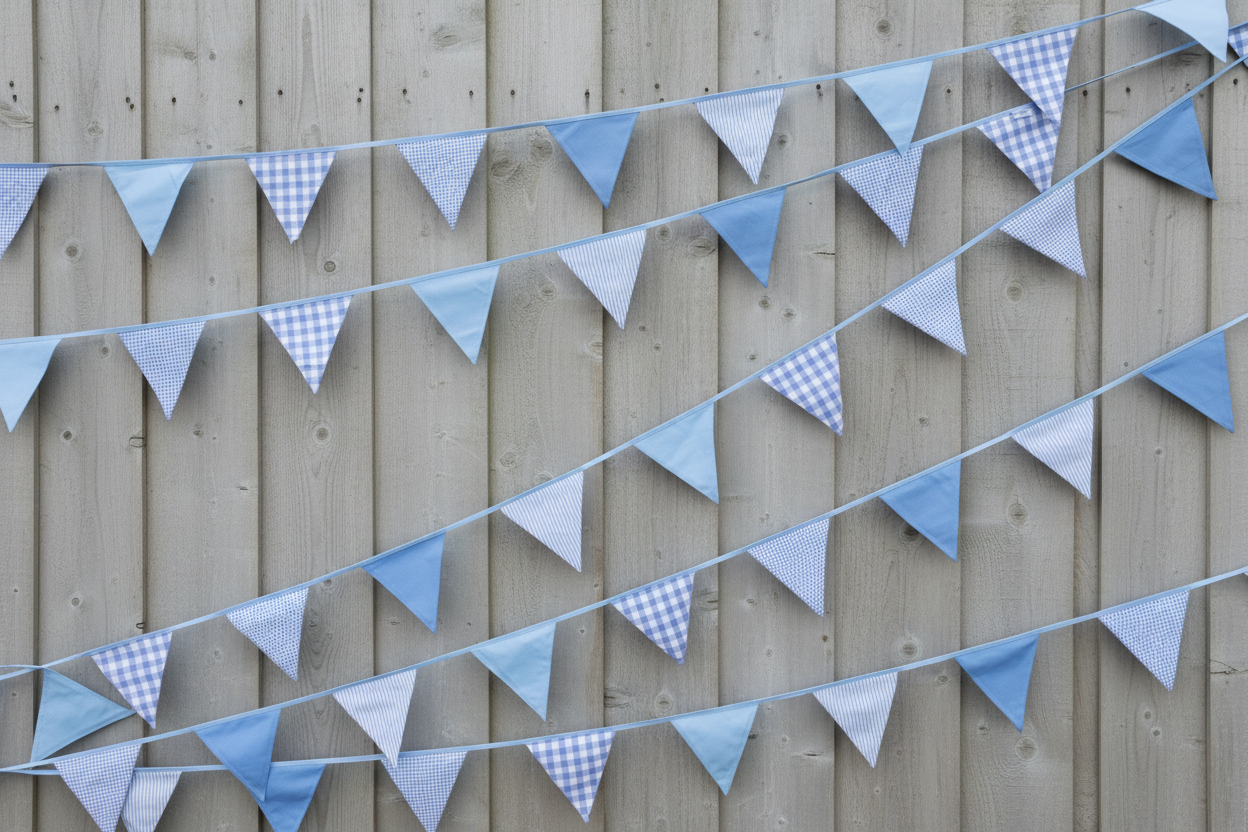 Cool Blues Bunting