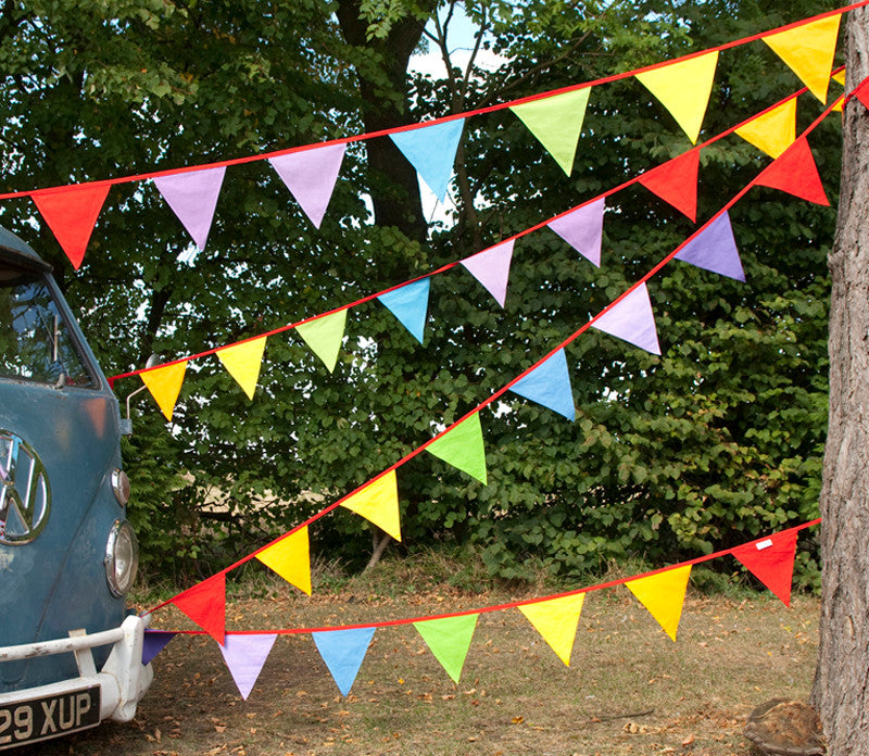 Multi Coloured Party Bunting Premium Cotton Bright Bunting UK Multi Coloured Party Bunting Premium Cotton Bright Bunting UK